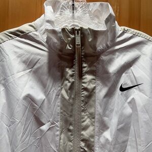 Nike White and Tan Windbreaker